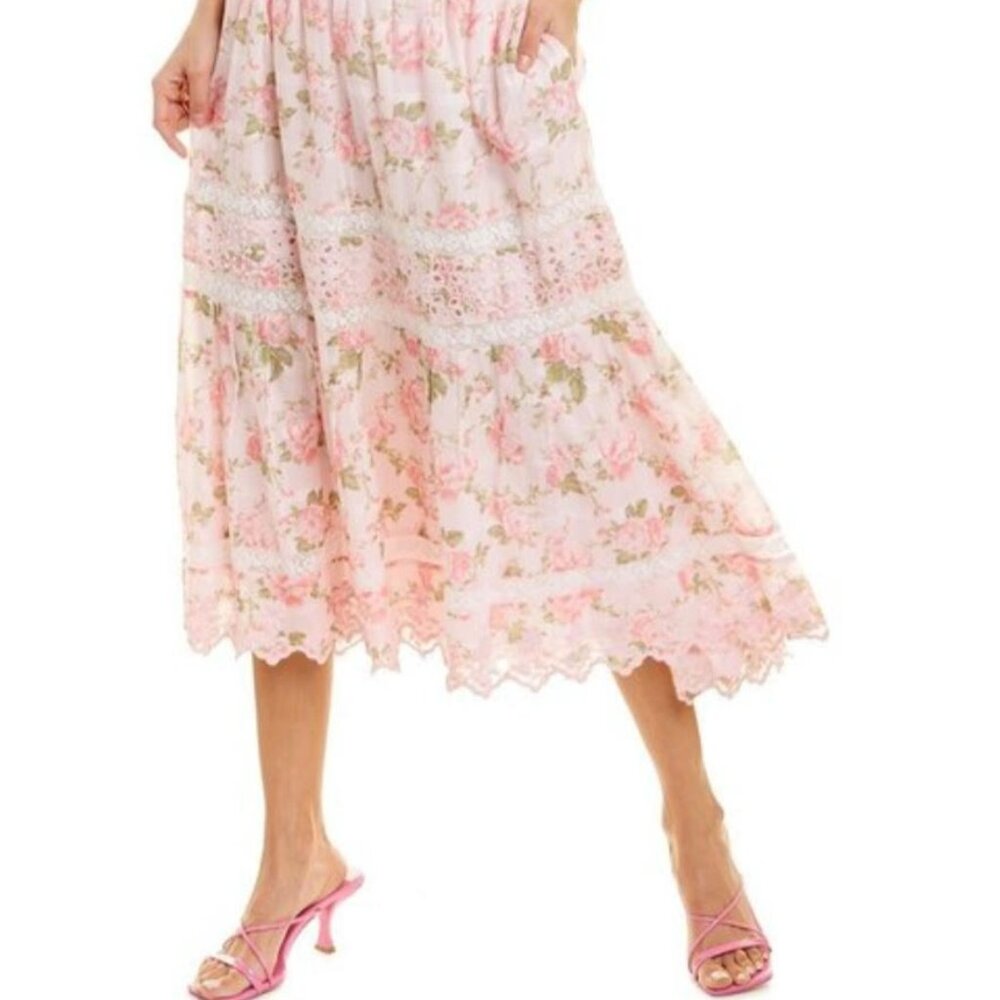 LoveShackFancy Zinnia Skirt Size M